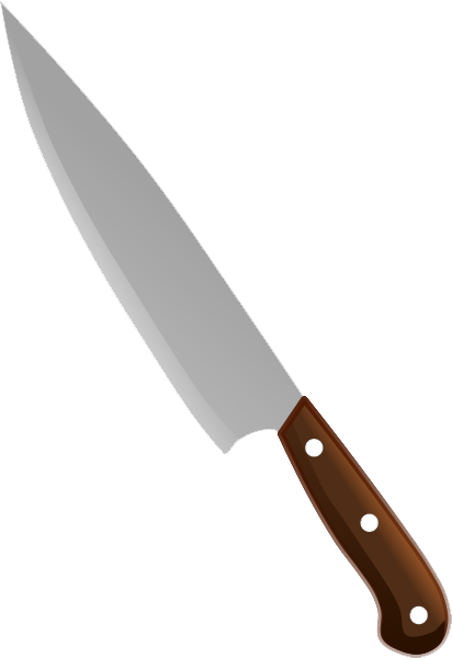 Knife Clipart Transparent Pencil And In Color Png - Knife Clipart (412x600)