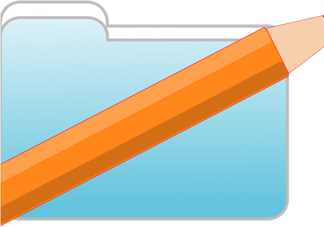 Pencil Clipart Folder - Imagenes De Utiles Escolares Lapiz (640x480)