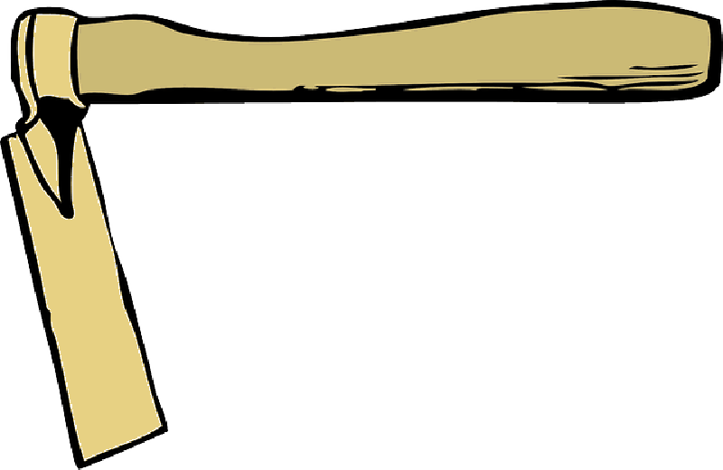 Broadsword, Handed - Hoe Clipart (800x520)