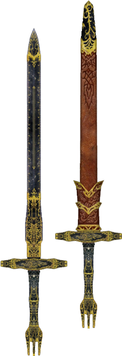 Ebony Sword Oblivion - Sword (525x700)