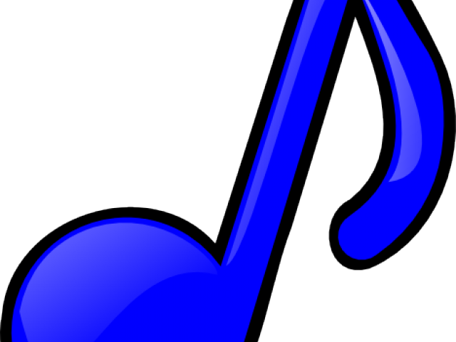Music Notes Clipart Blue - Alt Attribute (640x480)