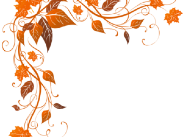 Autumn Leaves Clipart Corner - Photoshop Brushes Free Download (640x480)