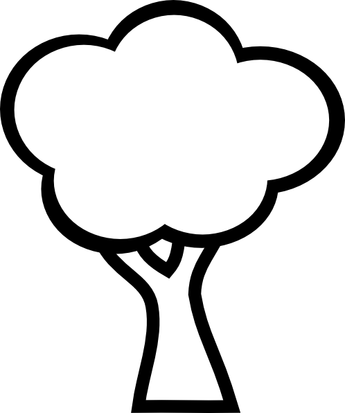 Clip Art Tree Branches Black And White - Coloring Book (498x596)