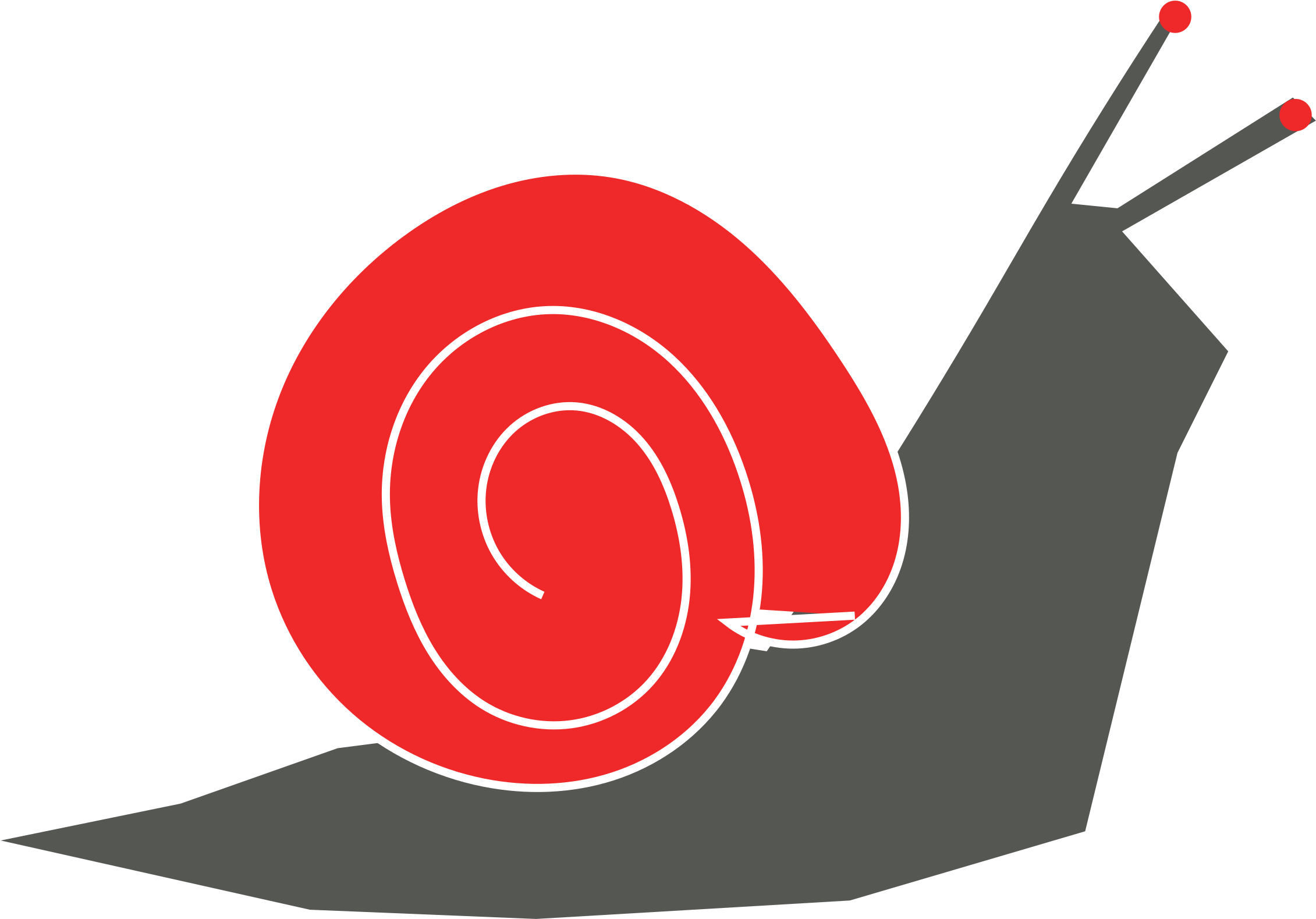Clipart Snail - Red Snail Clipart (2400x1680)