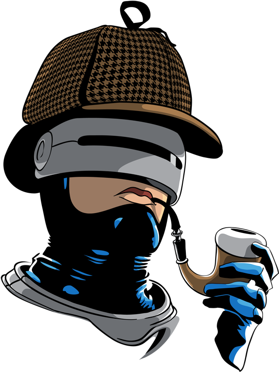 Sherlock Holmes And The Robocop Case - T-shirt (600x800)