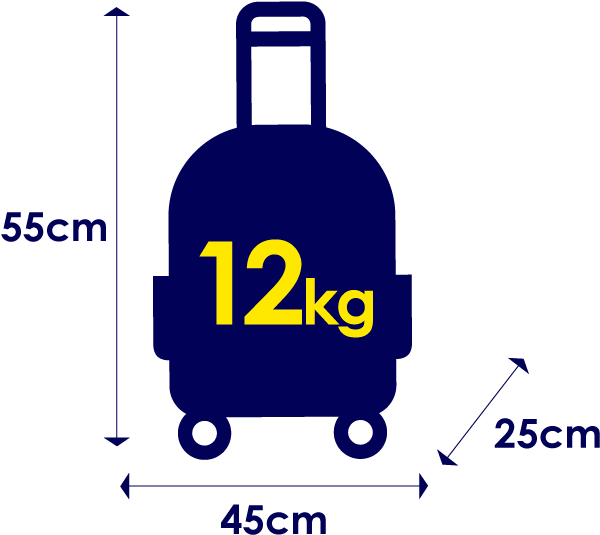 Personal Item Onboard Luggage Checked-in Luggage - Equipaje De 12 Kg Viva Air (680x624)
