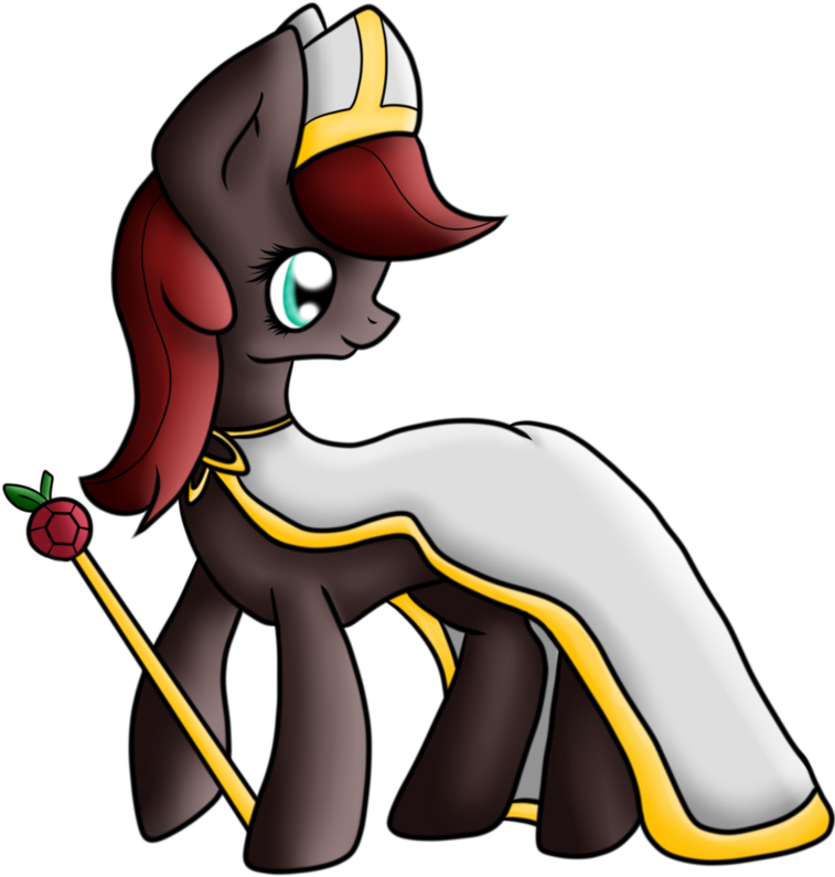 Puripallo, Oc, Oc Only, Pope Hat, Popess, Safe, Scepter, - Cartoon (768x1024)