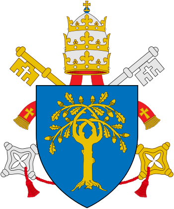 The Della Rovere Coat Of Arms, Used By Sixtus Iv And - Pope Pius Xii Coat Of Arms (350x420)