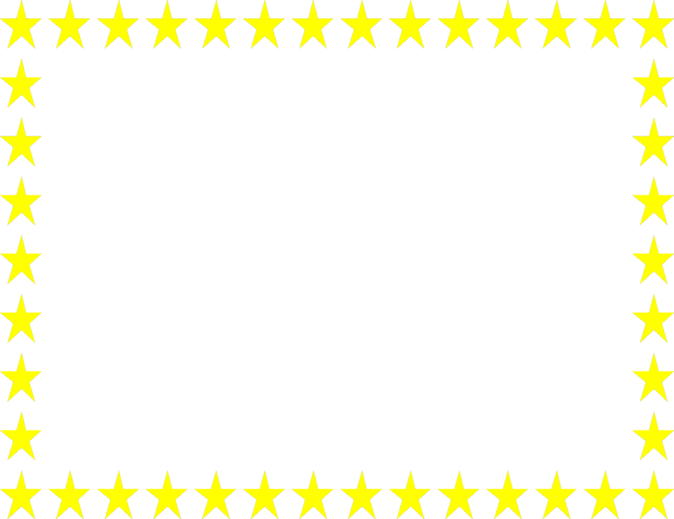 Free Clipart Borders Stars - Blue And Yellow Border (958x738)