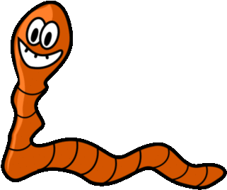 Matiseli 0 0 Simple Moving Worm By Matiseli - Transparent Background Worm Clipart (385x326)