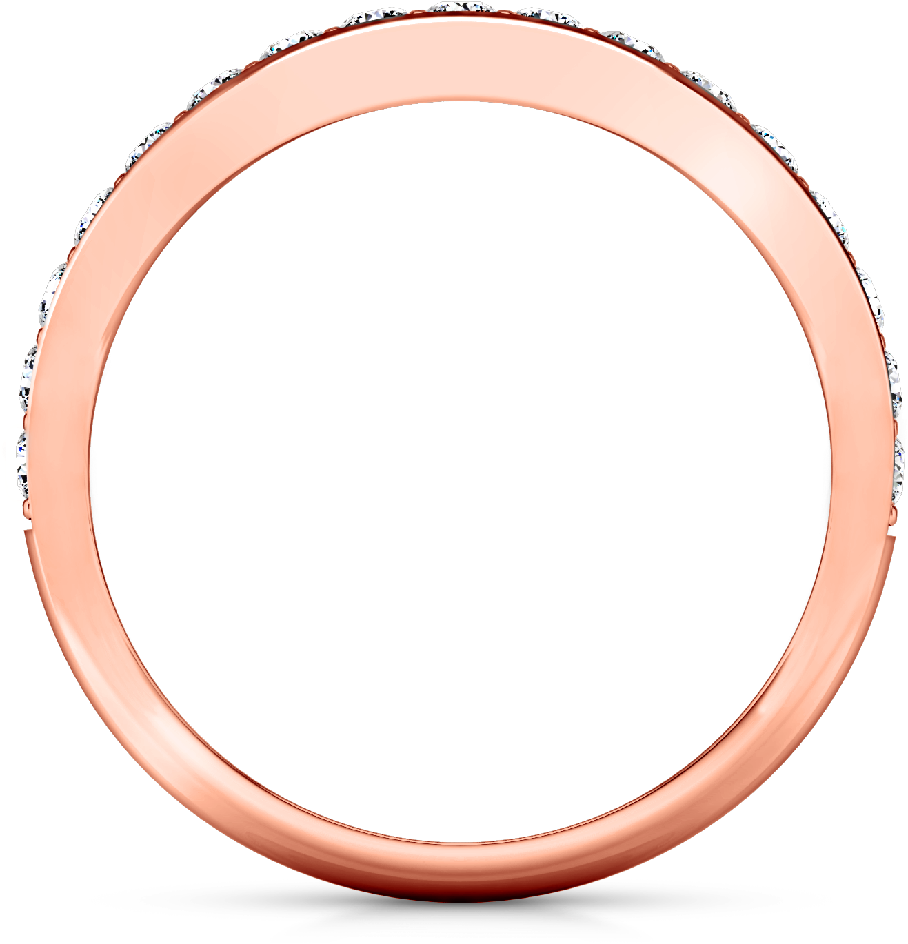 Diamond Wedding Band Valse - Circle (1440x1440)