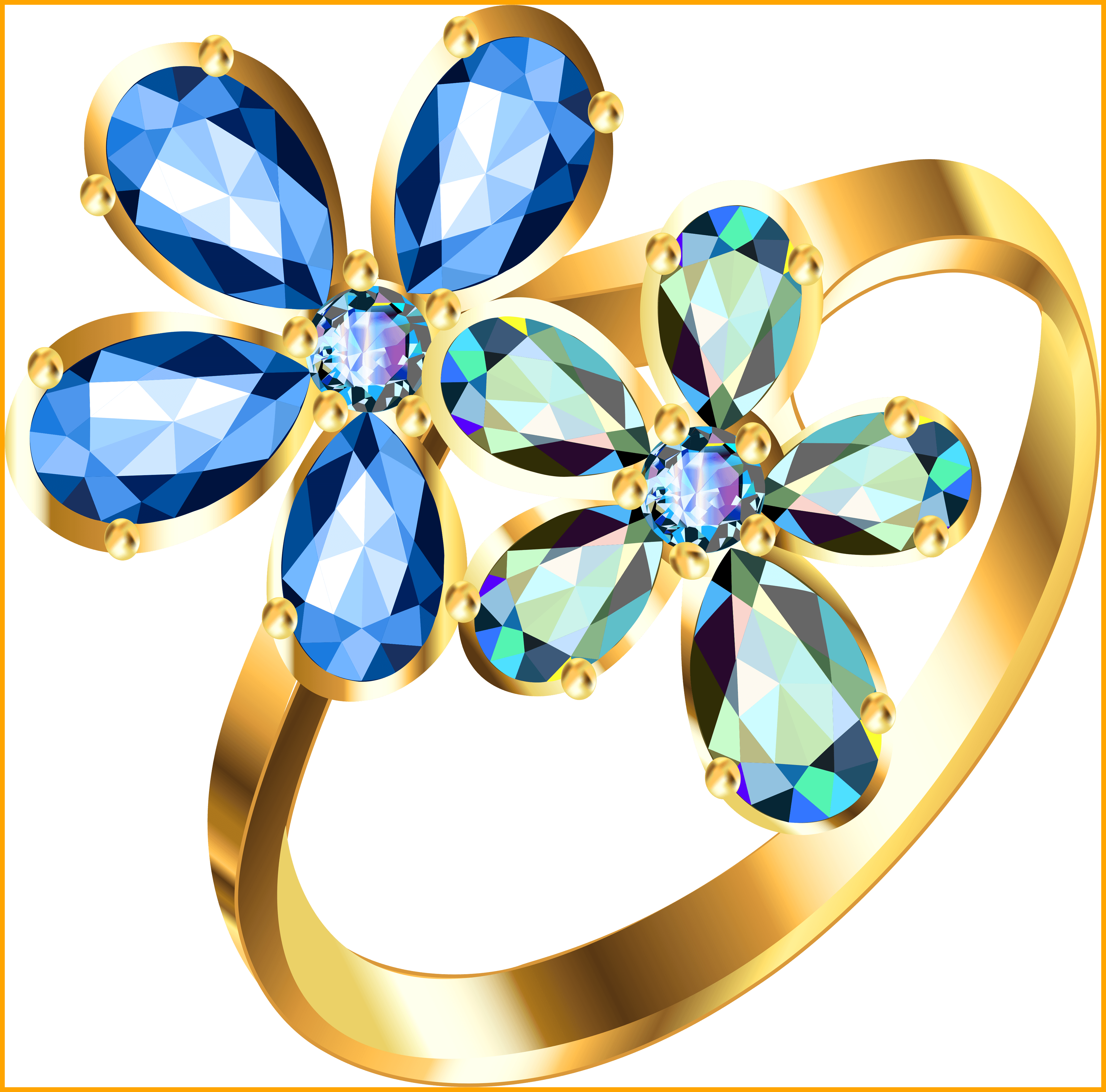 Amazing Gold Ring Png Image Jewlery Pict Of Wedding - Ring (3530x3486)