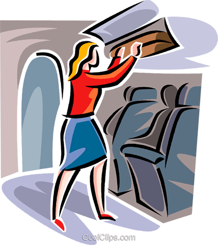 Flight Attendant Royalty Free Vector Clip Art Illustration - Illustration (428x480)