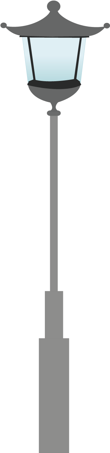 Street Light Cartoon Lamp - Street Light Cartoon Png (1500x1501)