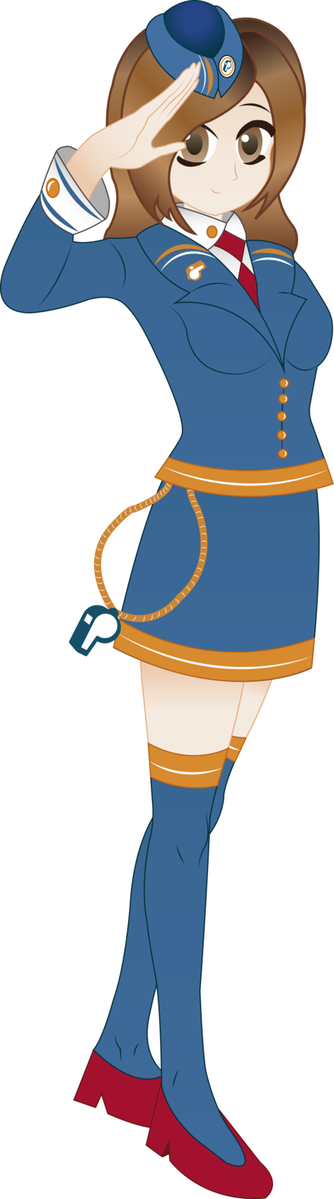 Character Flight Attendant Concept By Lindsaypandora - Character Flight Attendant Concept By Lindsaypandora (472x1691)