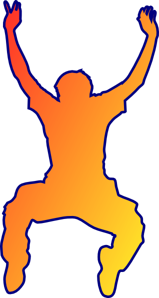 Man Jumping Clip Art At Clker - Clip Art (318x596)
