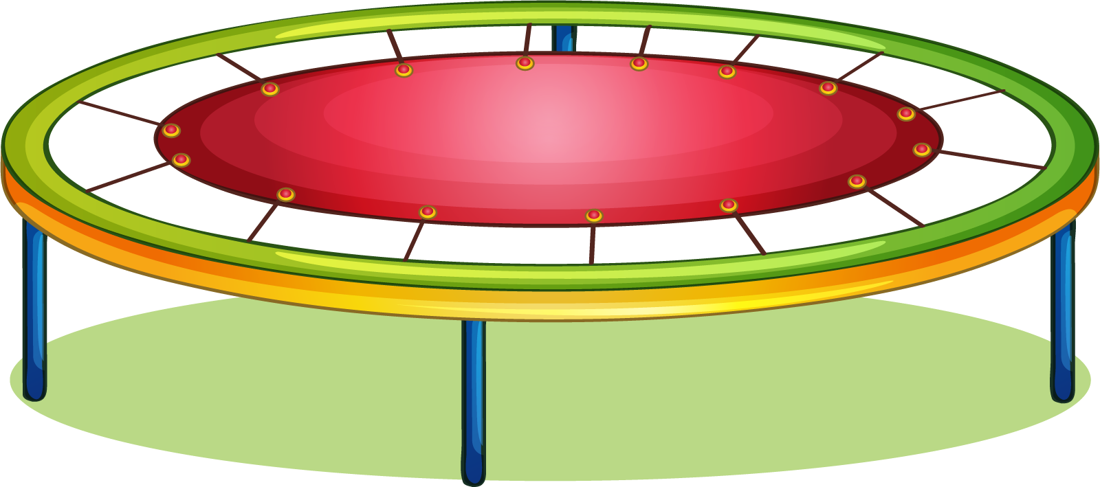 Trampoline Royalty-free Jumping Clip Art - Trampoline Clipart (1600x709)