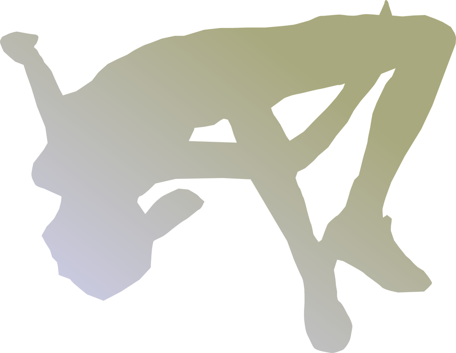 High Jump Clipart - Track And Field Silhouette (929x720)