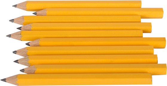 Easy To Erase - Yellow Pencils Png (600x338)