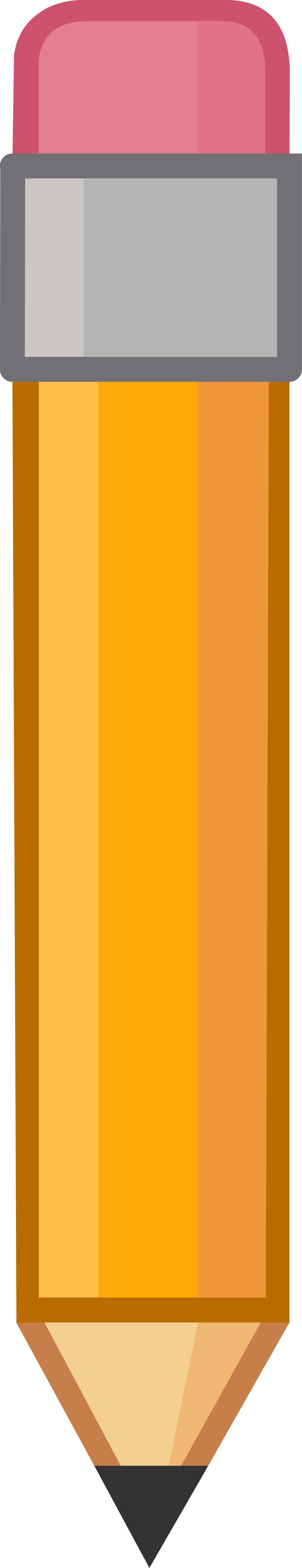 Pencil Icon - Bfdi Pencil Body (1080x5605)