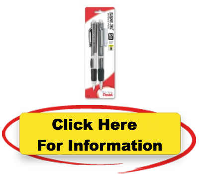 Of Pentel Side Fx Automatic Pencil With Eraser Refill, - Bmc Group (400x350)