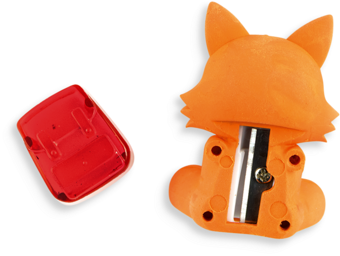 Woodland Writing Pals Erasers And Pencil Sharpeners - Pencil Sharpener (800x800)