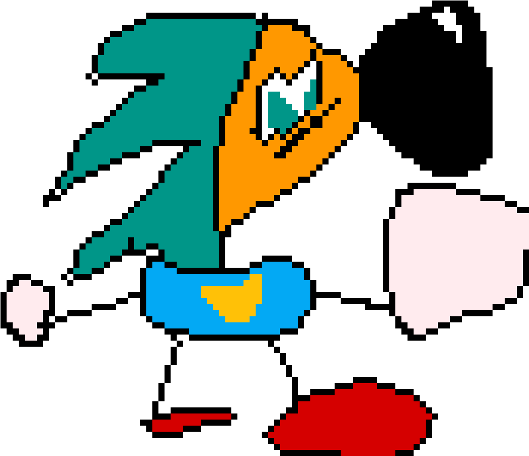 Weird Pixel Art - Chacha Chowdhary (1200x1200)