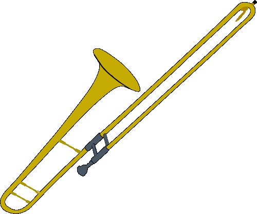 Trombone Musical Instrument Clipart Cliparts And Others - Instrument Clip Art (500x416)