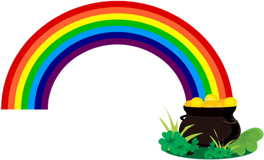 Under The Rainbow - St Patrick's Day Pot Of Gold (539x338)