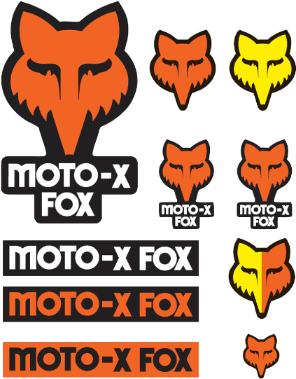Fox Racing Track Pack - Fox Racing Track Pack Sticker Sheet Red (540x540)