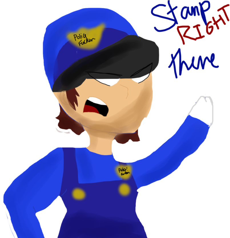 Police~ By Faithy The Squid - Smg4 Police (957x834)