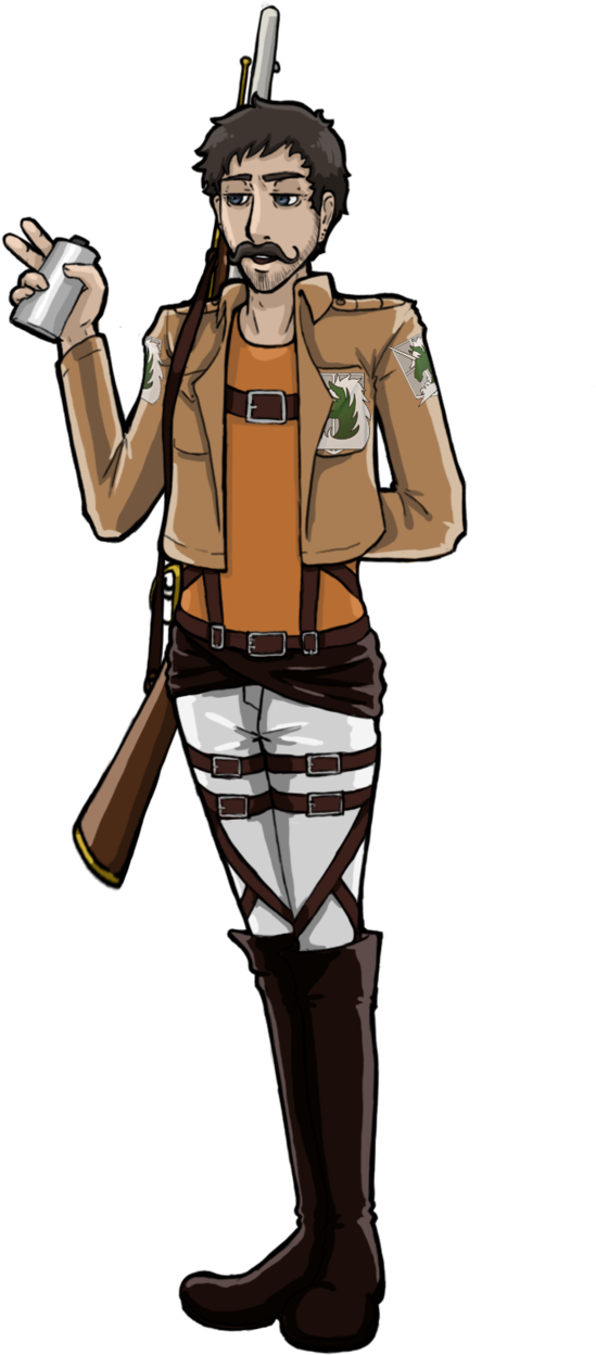 Ah/aot- Military Police Geoff Ramsey By Notanotherzombie - Cartoon (622x1282)