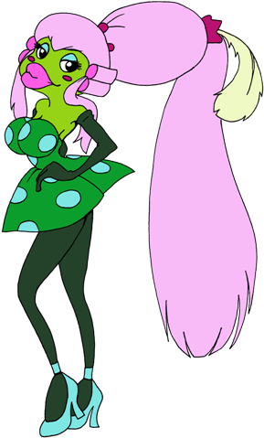 Lady Frog From Thumbelina (400x601)