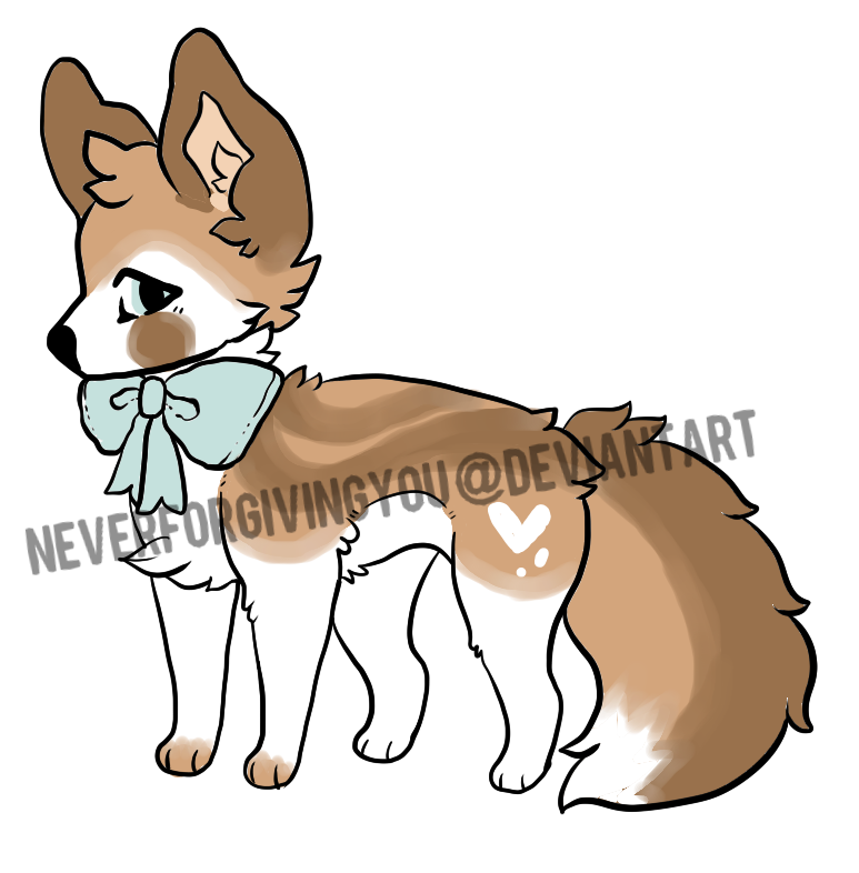 Canine/vulpine Adopt/ On Hold By Allve - Cartoon (773x786)