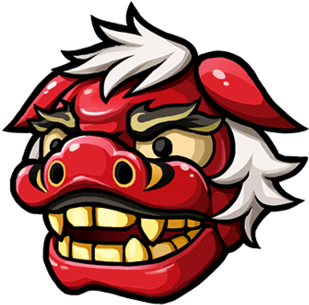 Gear-lion Dance Mask Render - Gear-lion Dance Mask Render (350x350)