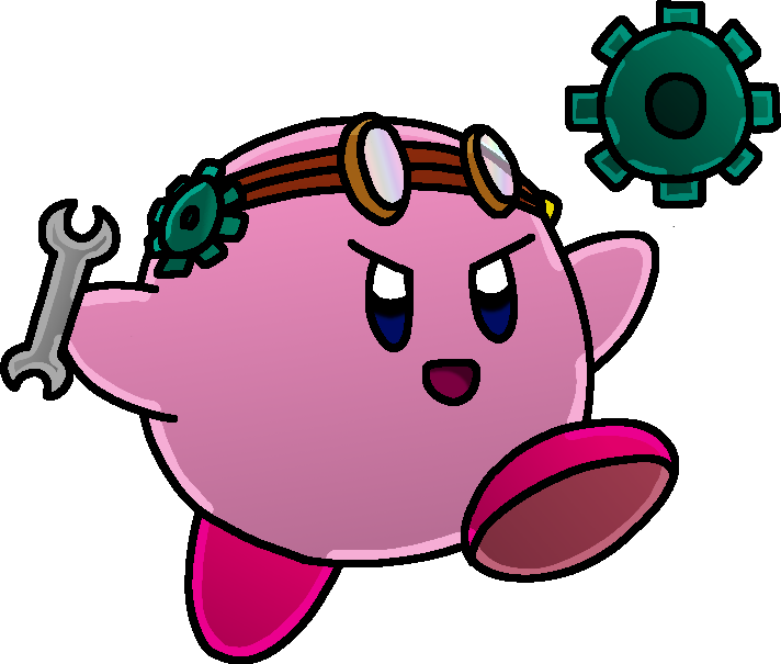Gear Kirby By Gamingdylan - Portable Network Graphics (712x605)