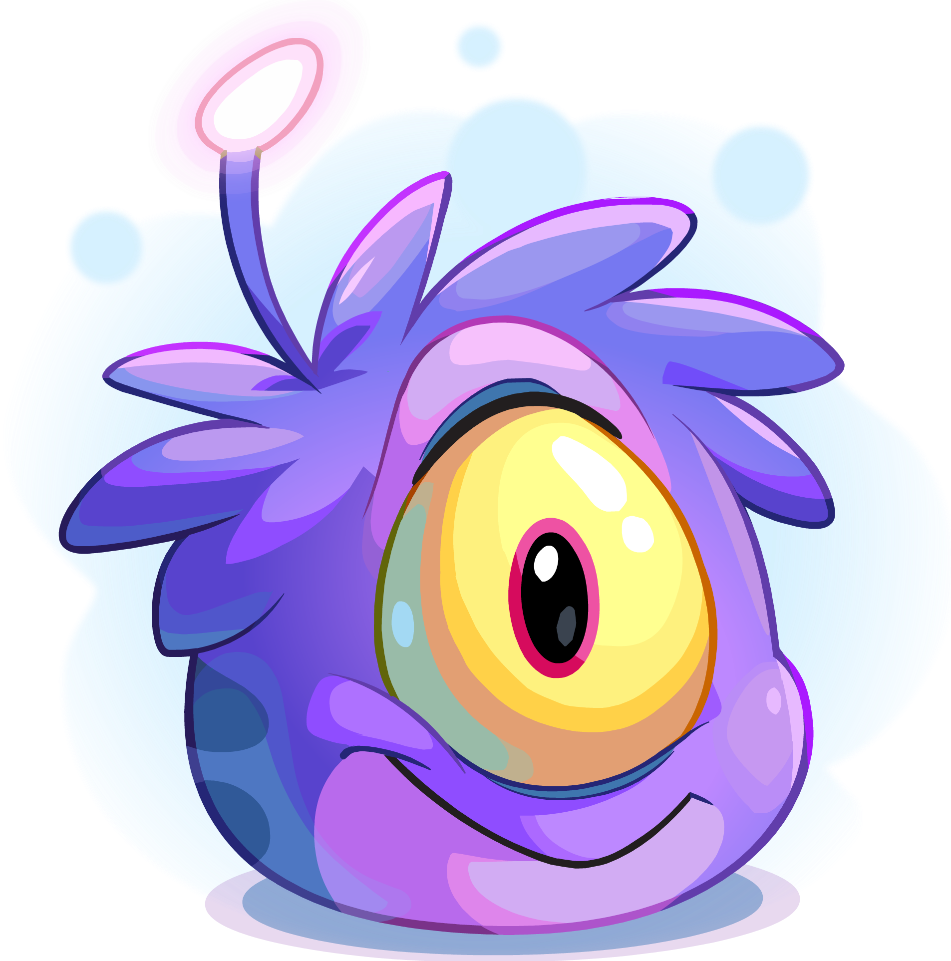 Purple Alien Puffle Adoption - Club Penguin Puffle Alien (1905x1925)