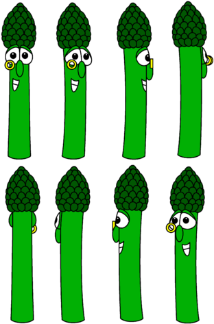 Veggie Tales Archibald Asparagus Views By Kristinad121-d4ttu8l - Broccoli From Veggie Tales (327x480)