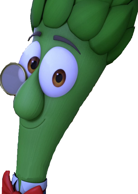 Archibald Asparagus By Oldandnewshowsforevs - Veggie Tales Archibald Asparagus (448x630)