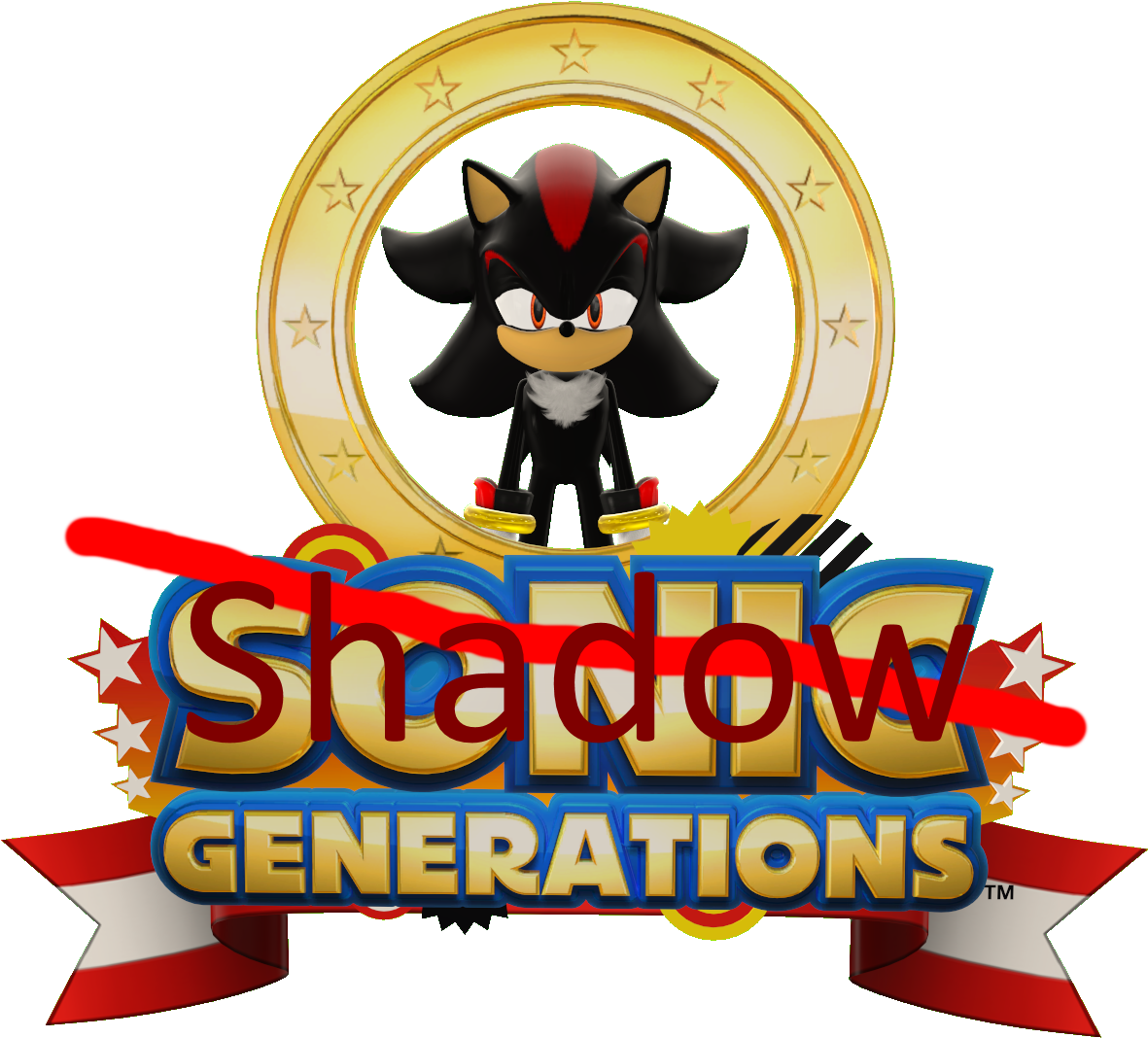 Shadow Generations Render By Nikfan01 Shadow Generations - Sega Sonic Generations (nintendo 3ds) (1213x1080)