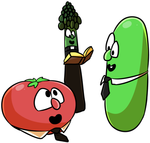 “ Im Watching Veggietales At 2am With @4rcades And - Veggietales (500x473)