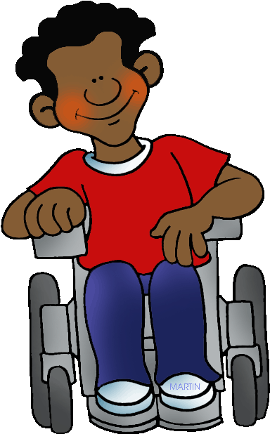 Student In Wheelchair - Wheelchair Clipart (427x648)