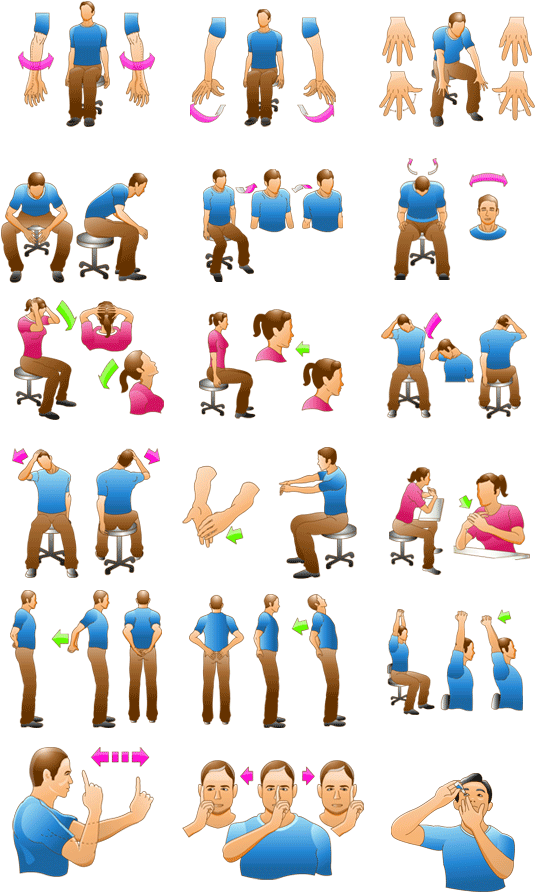Office Exercises - Office Exercises (545x932)
