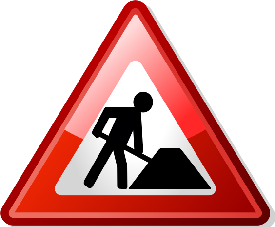 288 × 240 Pixels - Under Construction Icon Red (576x480)