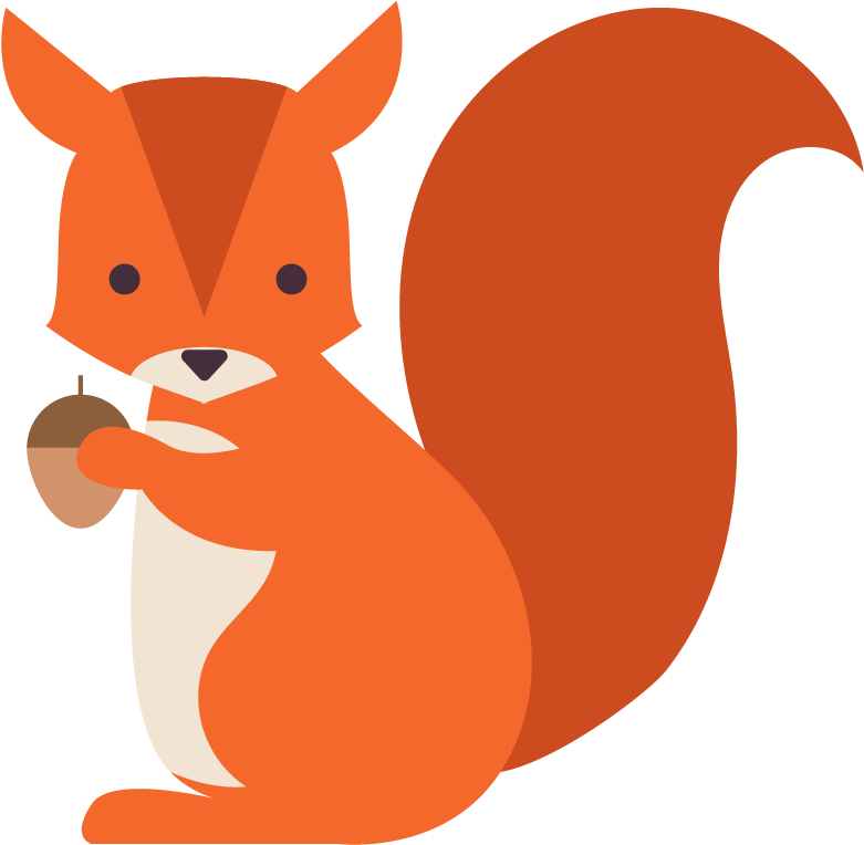 Squirrel Animal Euclidean Vector - Clip Art (1667x1667)