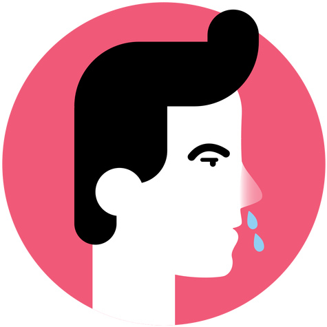 Runny Nose Sickness Symptom Icon Transparent Png - Portrait Of A Man (512x512)