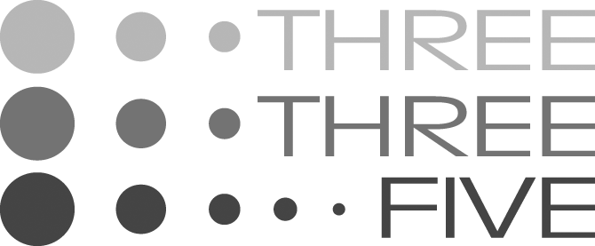 Threethreefivelogoforweb - Three Three Five Logo (670x277)