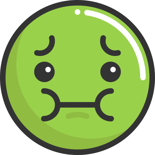Sick Icon - Sick Face Emoji Transparent Background (512x512)