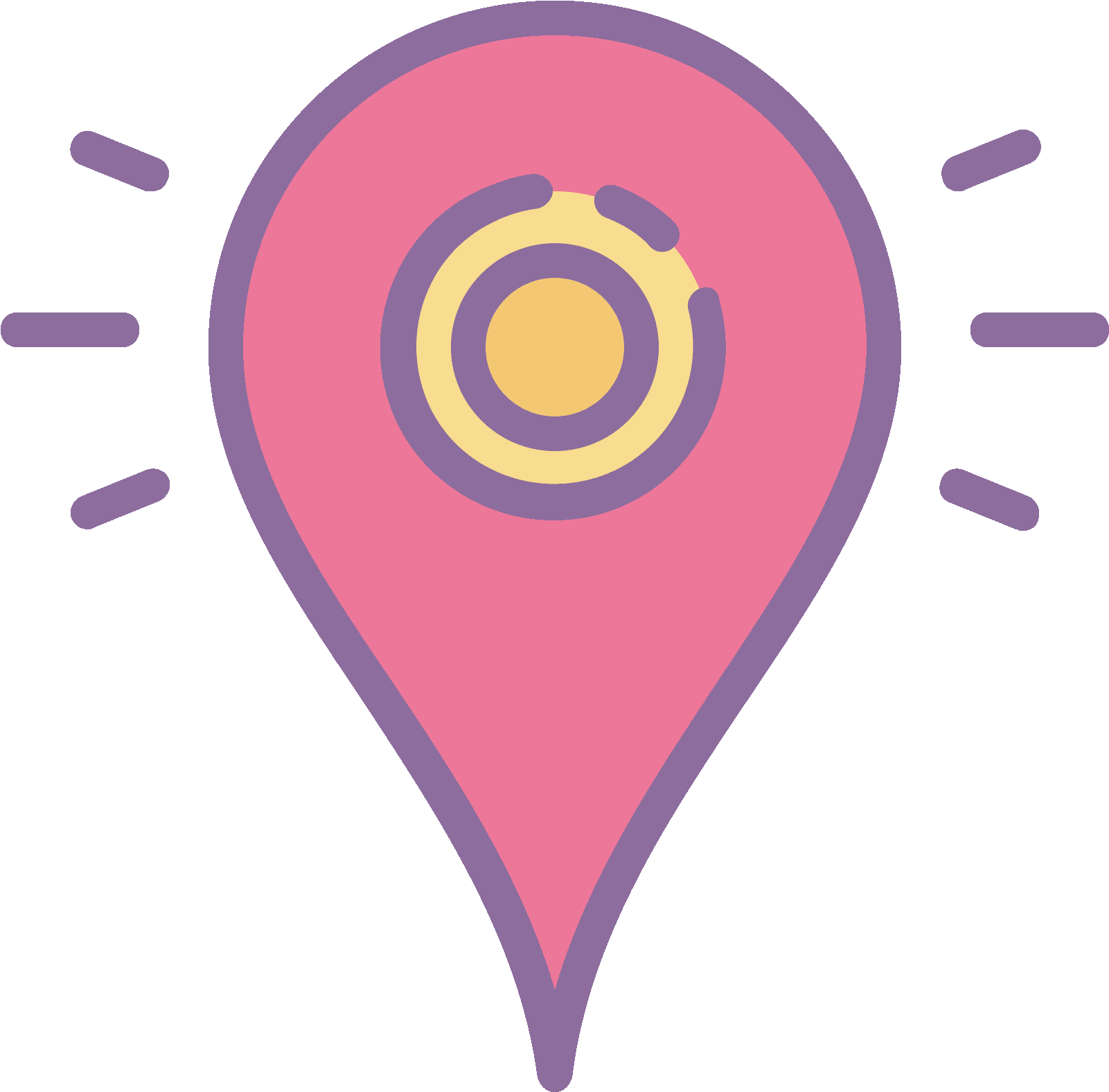 The Icon Is Described As A Marker And Is An Arrow Shape - Icon (1600x1600)