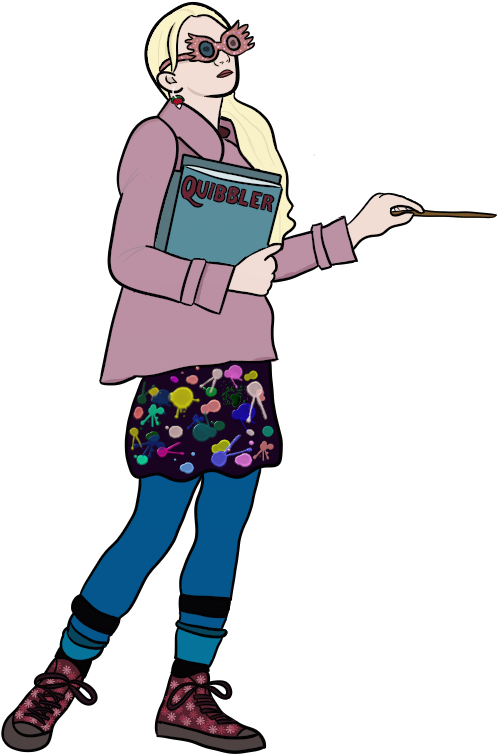 Luna Lovegood By Du-loch - Drawing (700x826)